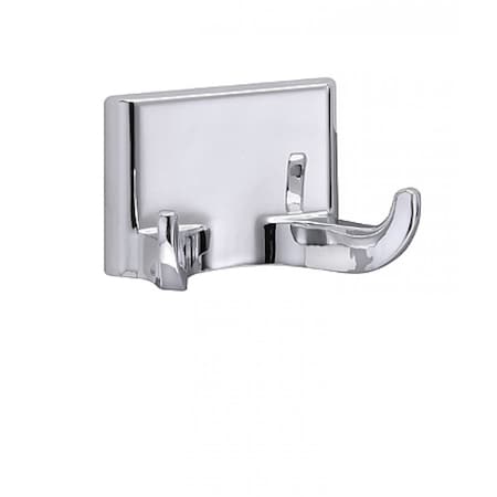 2 In. X 3 In. X 2 In. Stainless Steel Chrome Plated Robe Hook